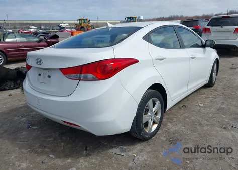 2012 Hyundai Elantra Gls z USA, uszkodzony, nr VIN 5NPDH4AE9CH150837